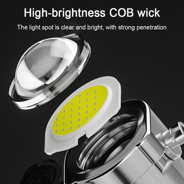 Mini genopladelig LED lommelygte til camping og jagt