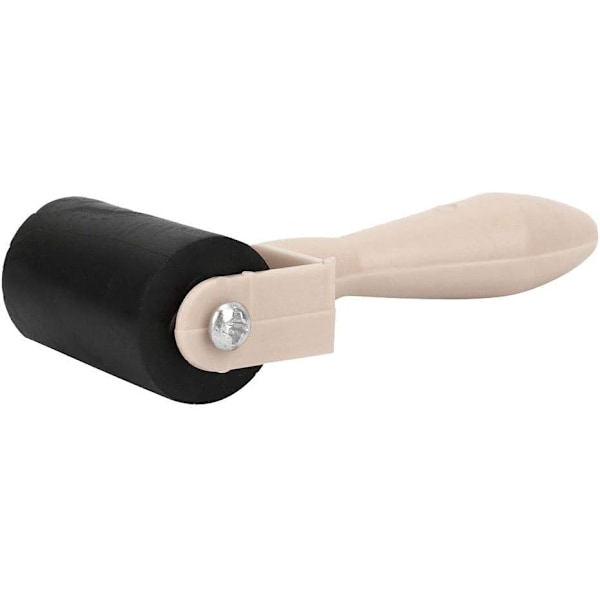 3,5 cm kumitelalla varustettu Brayer-rulla, kaiverrus Brayer, muovikahva, mustemaalaus, taideaskartelutela, liimaustyökalu, liukumaton (pääväri)