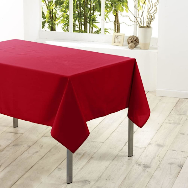 Rød innendørs mykhet, rektangulær duk (140x180cm), polyester