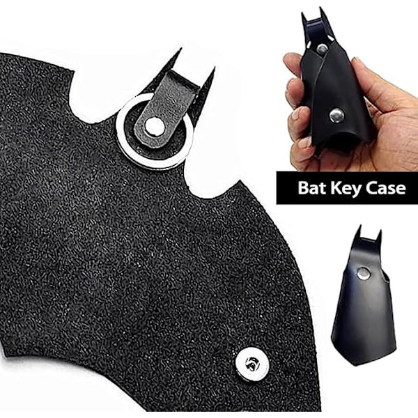 1 st Batman Nyckelring, Syntetiskt Läder Nyckelfodral, Bilnyckelorganisatör