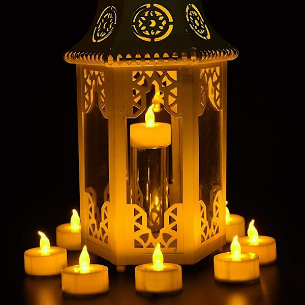 LED-ljus, Flammlösa Ljus, 10 LED-ljus Oparfymerade