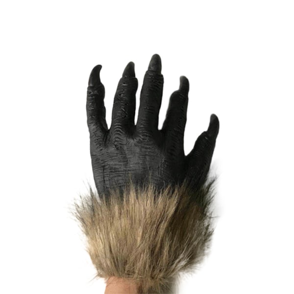 Varulv Hand Costume hansker - Furry Brown hårete Wolf Hands