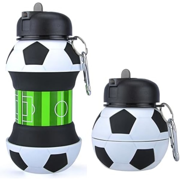 8,7x18cm Vikbar Vattenflaska 19Oz/550ml BPA-Fri Sportvattenflaska för Barn Present Vikbar Vattenflaska för Vandring