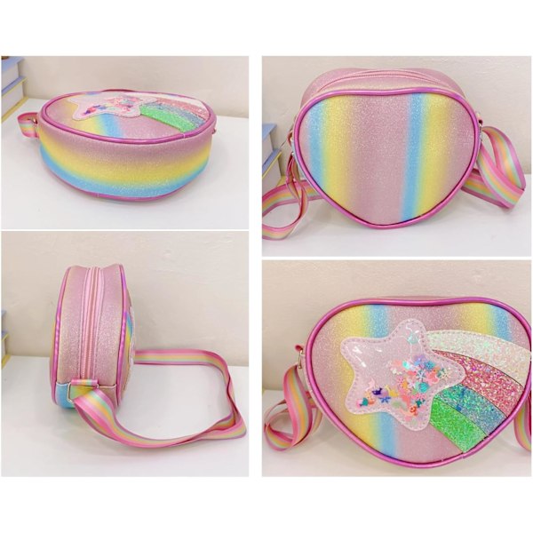 1 stk. Lille Pigepung, Små Pigers Taske, Børns Crossbody Håndtaske til Pigers Fødselsdagsgave