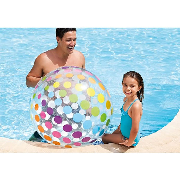 Strandboll, strandboll med prickar, jumboboll, diameter 107 cm