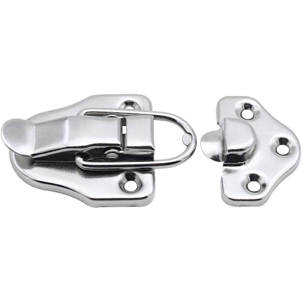 Silver 8 Toggle Clasp Spännen Toggle Lås Spak Fäste för Smyckeskrin Presentaskar Verktygslåda Resväska och Bröst