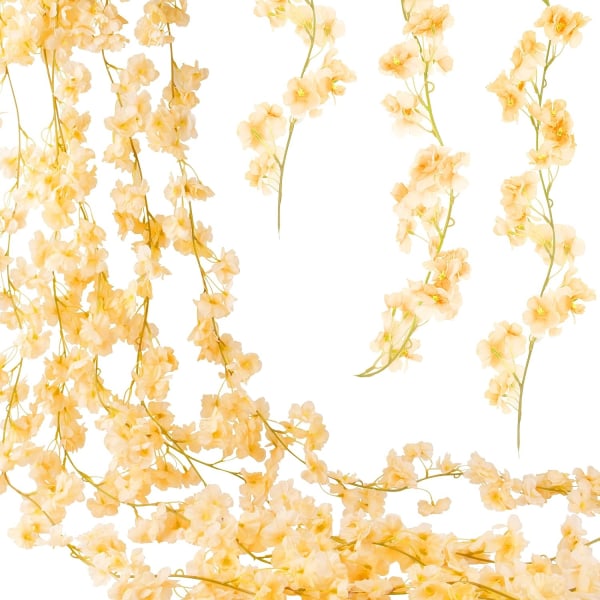 5 stk 1,8 m - Champagne Guirlandes de Cerisie Fleurs Artificielles