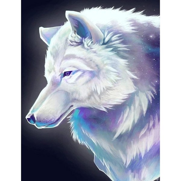 30*40 CM 5D Diamond Painting Kits for Adults, Complete Wolf