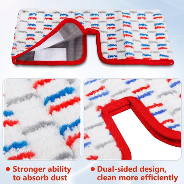 Pakke Moppehode Tilbehør Mikrofiber Erstatningsklut