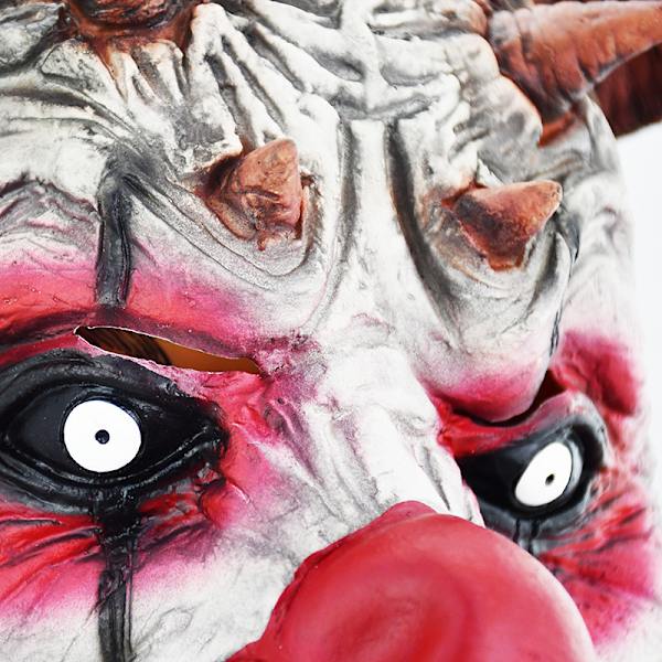 Halloween-klovnin naamio Pelottava Pelottava lateksinaamio hiuksilla Cosplay-asu Karnevaalijuhlien rekvisiitta,Klovni Ho