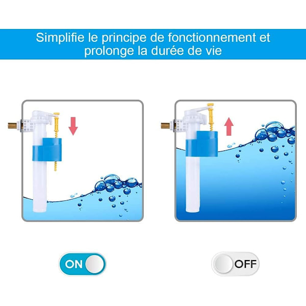 Float Valve Fyllningsventil Float Valve för plast- och keramisktank, F