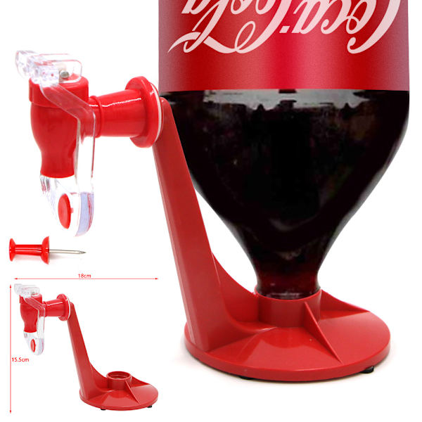 Brusdispenser Coca-Cola-flaske Opp Ned Drikk Vann