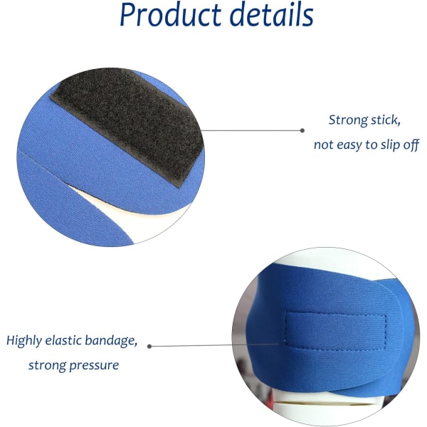 2-pack simband för simning, justerbart hörselskydd
