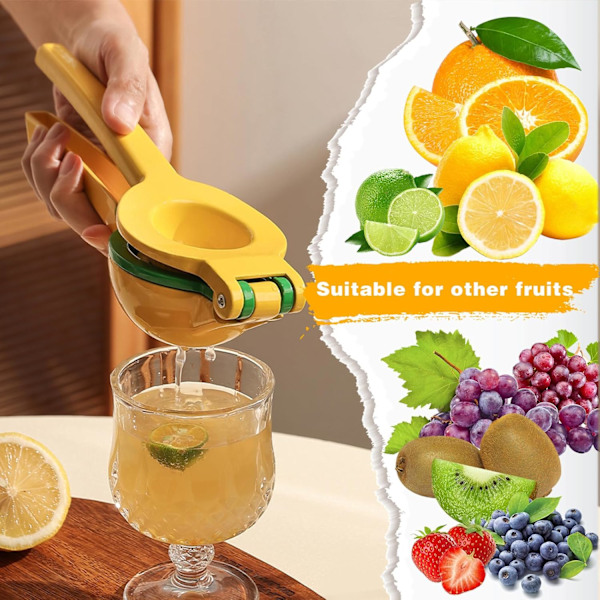Manuell Citronpress - Citruspress med Antikorrosion och Lämplig Diameter för Citron - Robust Juicepress för Bar, Kök, Restaurang - Idealisk fö