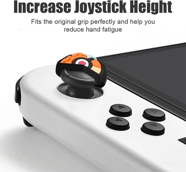 Blødt silikone joystick cover til Nintendo Switch/OLED/Switch Lite, analog stick greb Mutated Poké Ball