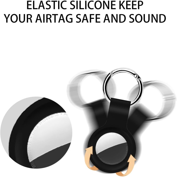 Yhteensopiva AirTag Sleeve Keychain AirTag Sleeve Holder Silic