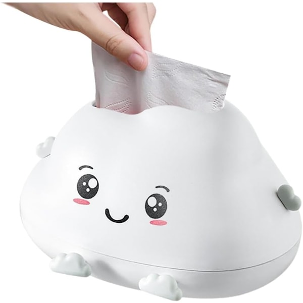 1 stk Kreativ Vevboks Mote Tegneserie Skyer Vevdispenser Holder Serviettboks Søt Skyform Ansiktsvev Organi