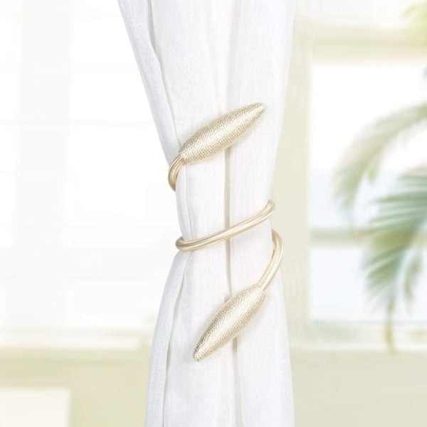 Beige，Curtain Tieback, 2 Pieces Creative Curtain Tieback, Curtain