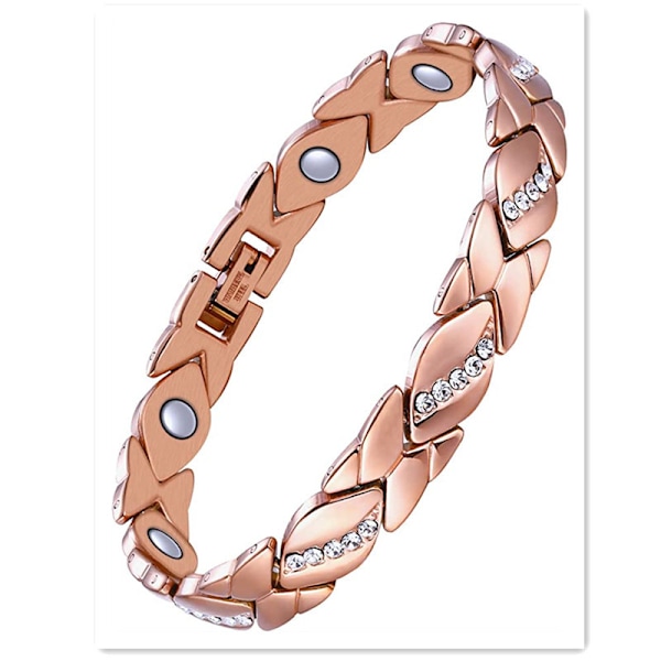 1 st koppar magnetiskt armband och koppar magnetisk ring för kvinnor