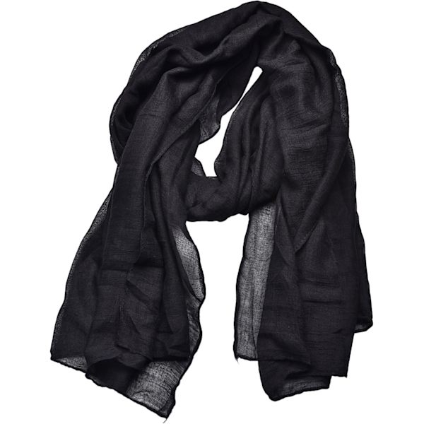 Dam Scarf i Bomull - Lätt, Mjuk, Solid Färg, Sjal