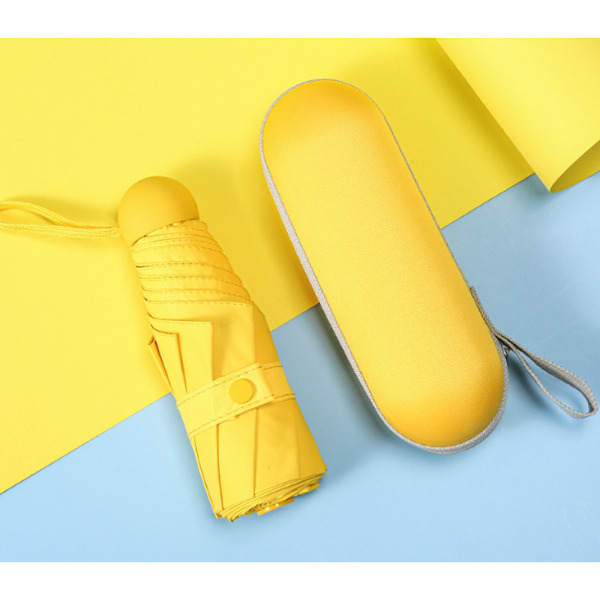 2 Paraply Mini Lys Lille Lomme Paraplyer Anti-Uv Foldning Comp