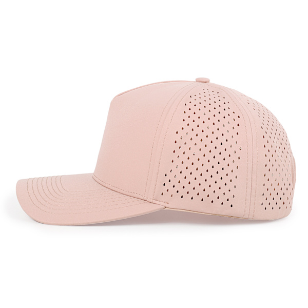 1-pakke, 5-panel buet skygge vandtæt performance snap cap taupe