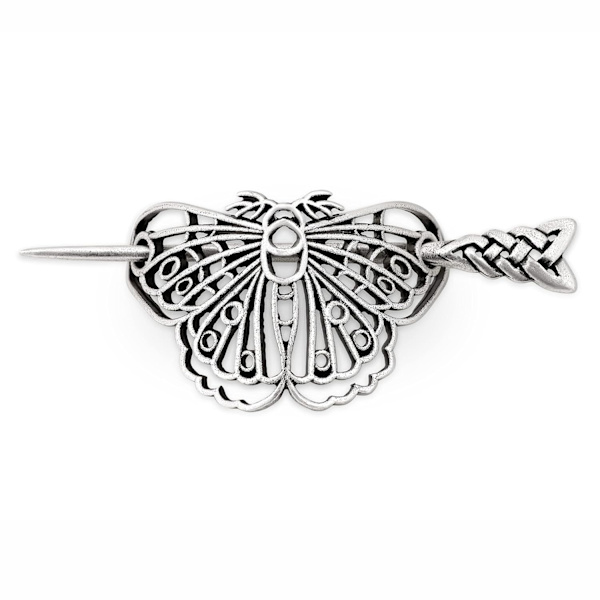 Wicca Gothic Celtic Vintage Hult Møll Sommerfugl Hårnål Hårpinne Barrettes Hårtilbehør for Kvinner