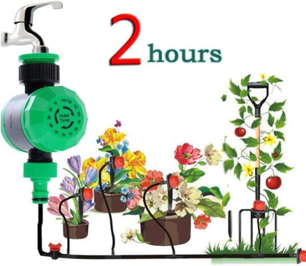 Timer for hagevanning, mekanisk, automatisk, vanningssystem for hage, hjem, timer, kontroller, 1 stk.