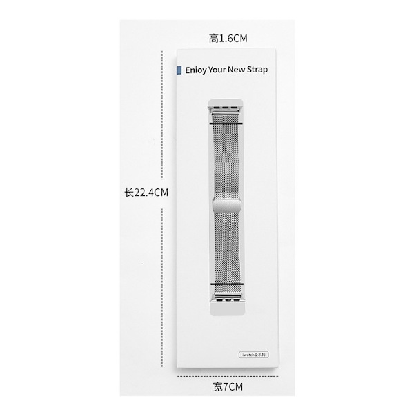 Soveltuu iwatch-rannekkeeseen (hopea)