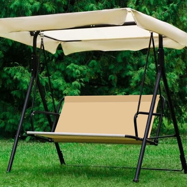 stk Hagesving Setetrekk, Hagestoltrekk Sving Setetrekk, 2 og 3 seter Off-white 150×50×10cm