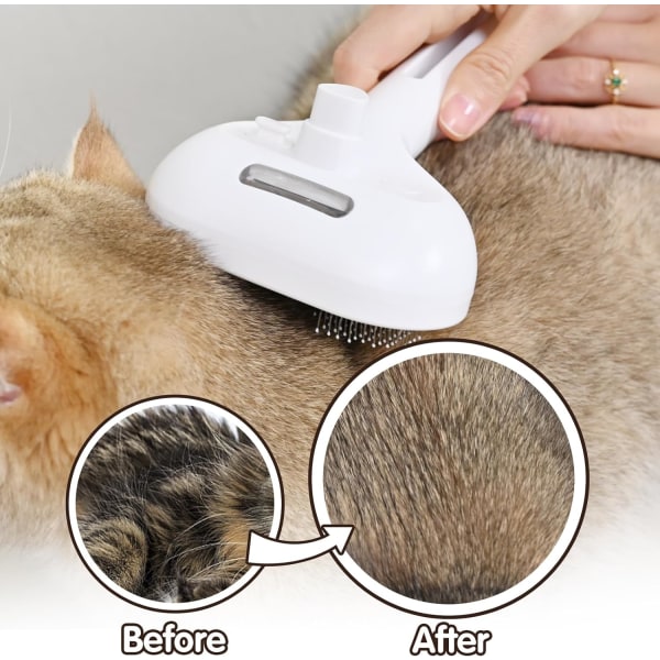 20,5*11,5*7cm Spray Cat Brush, Selvrensende Hundepleiebørste, Enkel å Rengjøre,