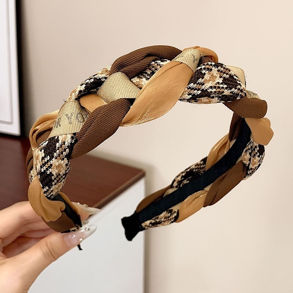 (Braid) 3PCS pannband för kvinnors hår Boho Wrap Tie Fashion Hai