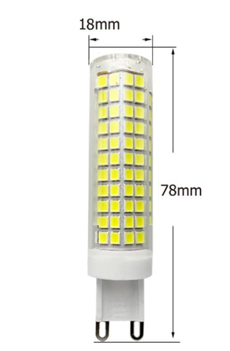 G9 LED 5W Cool White 6000K, 1500LM, AC 220-240V, Halogen G9 15W E