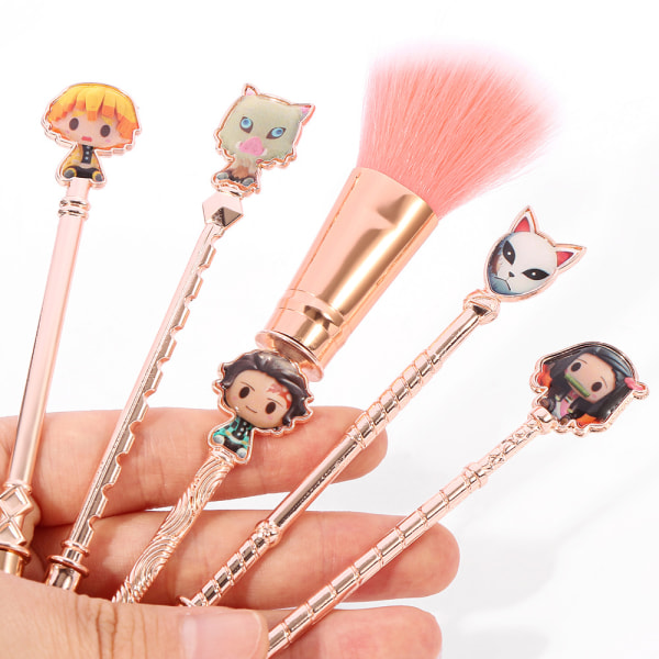 Animasjon Makeup Brushes Set - 5 stk Creative Stitch Theme Cos
