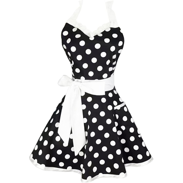 1pcs Cute Sweetheart Retro Kitchen Apron Women Kitchen Cafe Bakery Gardening Ladies Halter Apr