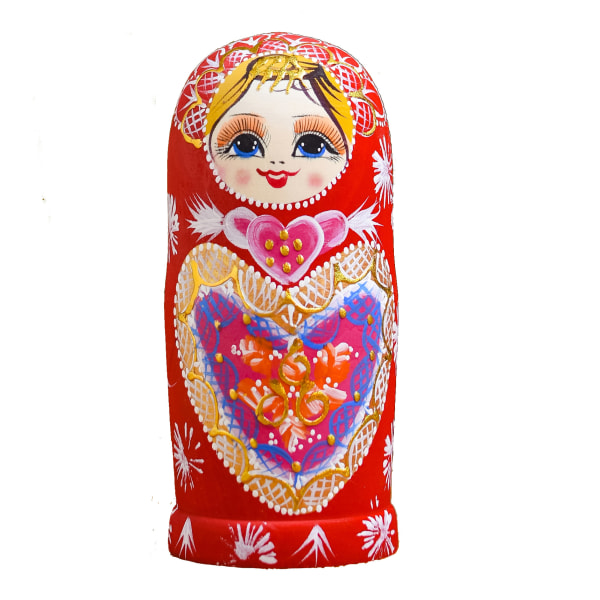 Märke av häckande dockor, 10 stycken, Serie av ryska dockor Matryo