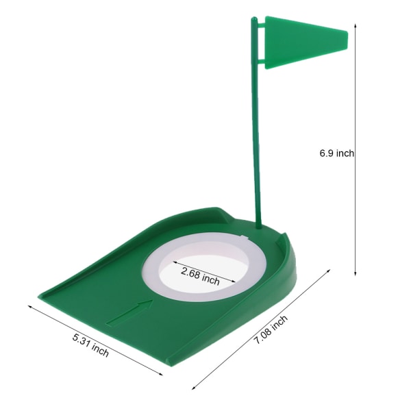 Golf Putting Cup og Flag Putt Træningshul All-Direction Overflade