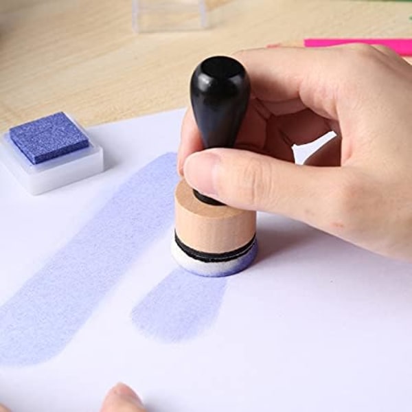 Blekkmaling Blanding Verktøy Mini Runde Skum Refills for Scrapbooking, Håndverk, Blekk Plassering Kontroll -