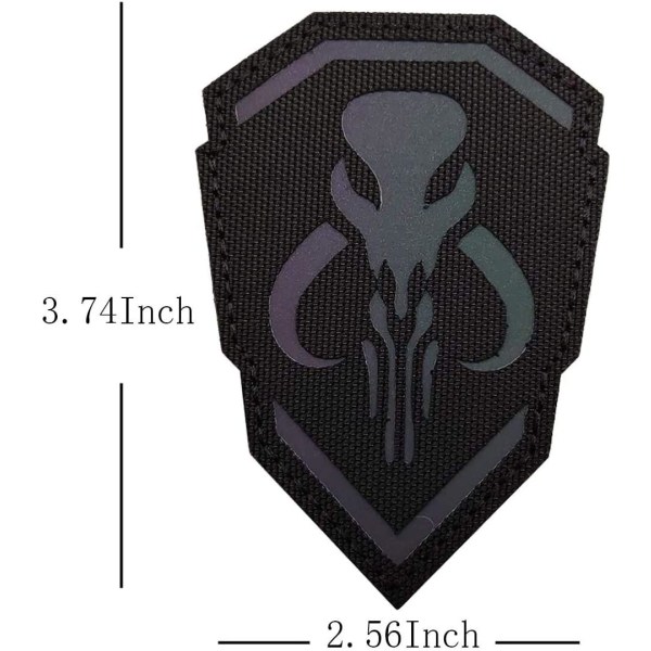 2 stk. Mythosaur reflekterende patches - infrarøde patches