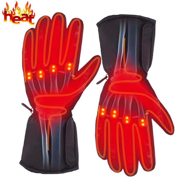 Vinteruppladdningsbara elektriska uppvärmda handskar för män och kvinnor