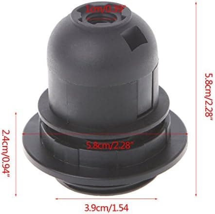 Til E27 Edison Pære, Skruefatning, Loftlampe Hvid/Sort
