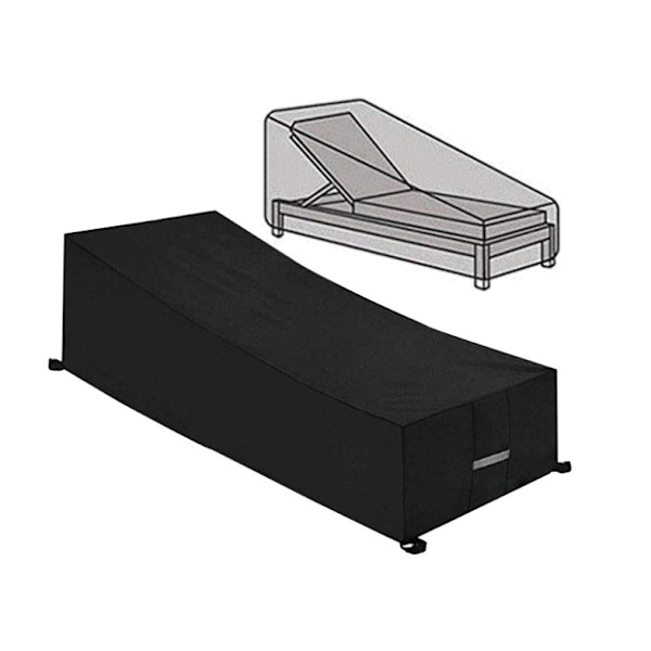 210x75x80/40cm - Solariumovertræk Vandtæt Heavy Duty 210D Oxford