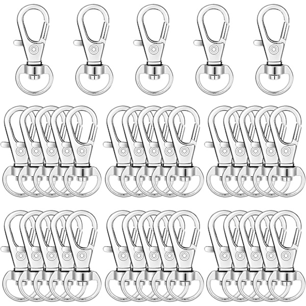 35 kpl Kääntyvä Solki Lanyard Snap Hook Metal Kääntyvä Karab
