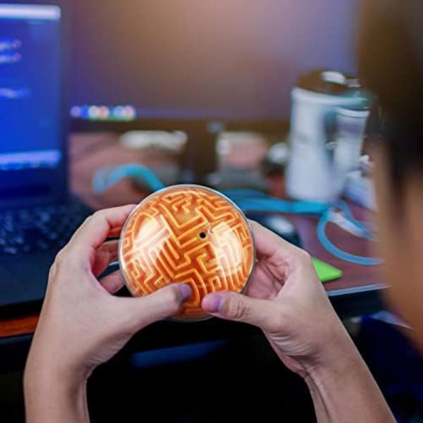 Labyrintkula 3D Labyrintpussel Hjärnteaser Spel Gravitations Plast Handhållen 3D Labyrintkula 4 Tum Pusselleksak Labyrintpussel Kub