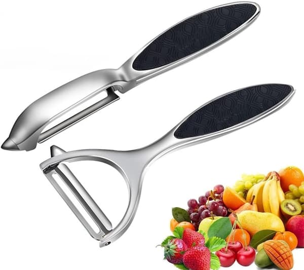 Epleskrellersett (2 deler, rustfritt stål, Y- og I-formet)