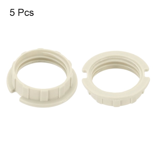 G9 Lampskärmsringar Adapter Reduceringsring Ljushållare Lampbyte för Ljuskronor Vit 5-pack