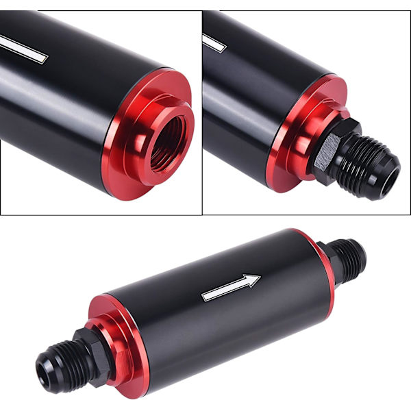 Drivstoffilter 6AN 8AN 10AN Universal Adapter 50MM