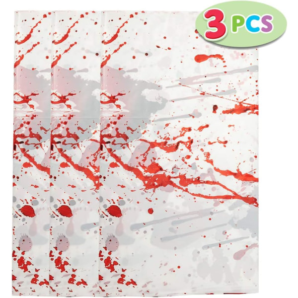 3 st 104\" x 52\" Blodig Zombie Bordsduk Halloween Fest Bordsduk Dekoration