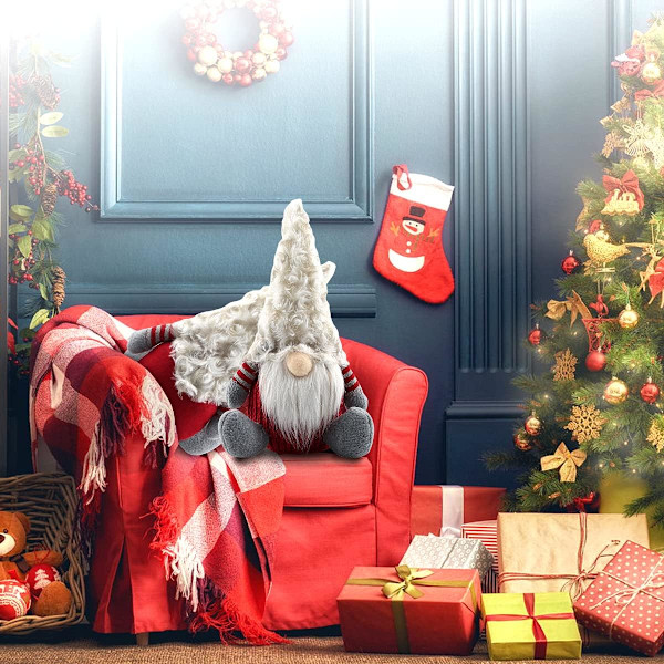 Jule Nisse, Plys Nisse til Jul Svenske Ornamenter, Fyldte Juledukker, Skandinavisk