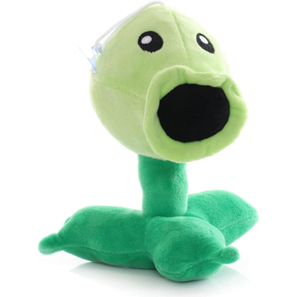 7\" Plants VS Zombies Plyschleksaker PVZ Mjuk Plyschdocka Grön Pe
